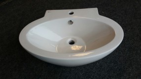 Waschtisch 65 x 46 cm Weiß glänzend - Sonderposten